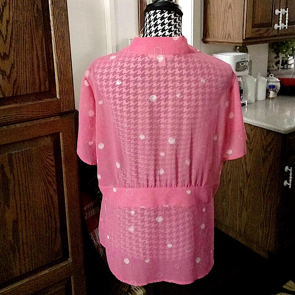 JM COLLECTION Blouse Size 16 & NWT Enamel Bracelet - Picture 7 of 7